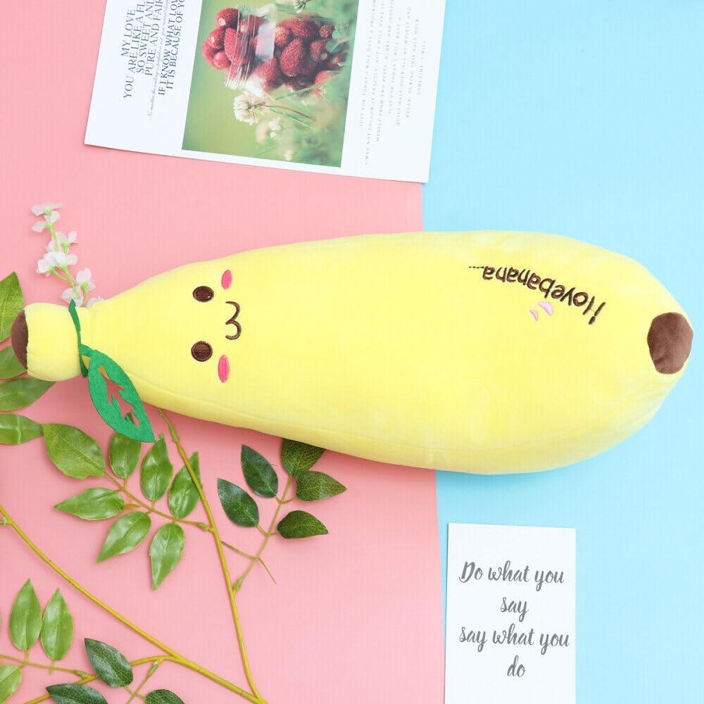 HUG 'n' FEEL SOFT TOYS – Banana 35cm Soft Toy Plush Toy | Big Stuffed Animal | Ultra Soft, Huggable & Cuddly Gift for Kids, Girls, Boys | Perfect for Birthday, Valentine’s Day 2