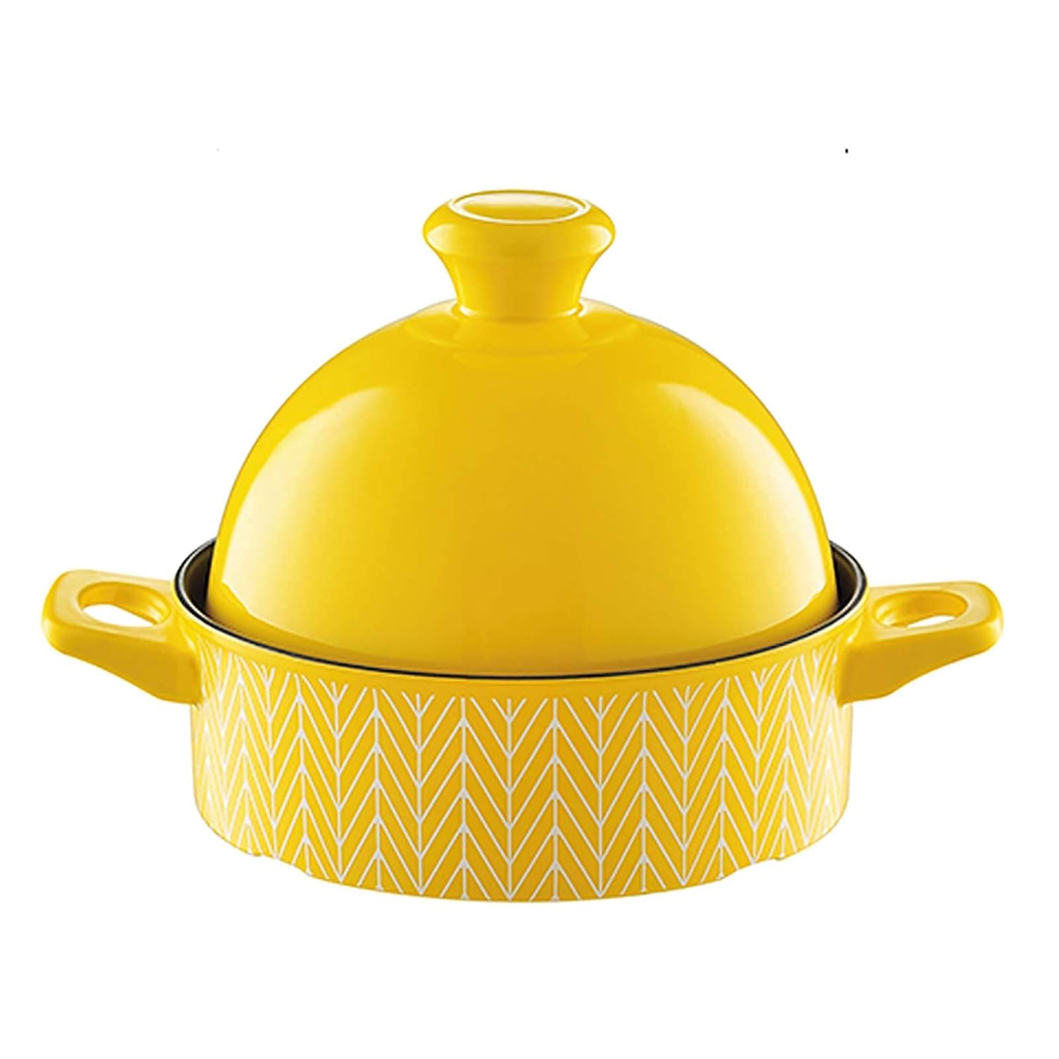 NERDOH Moroccan Cooking Pot with 2 Handle Cooking Pot for Cooking and Stew Casserole Slow Cooker Cooking for