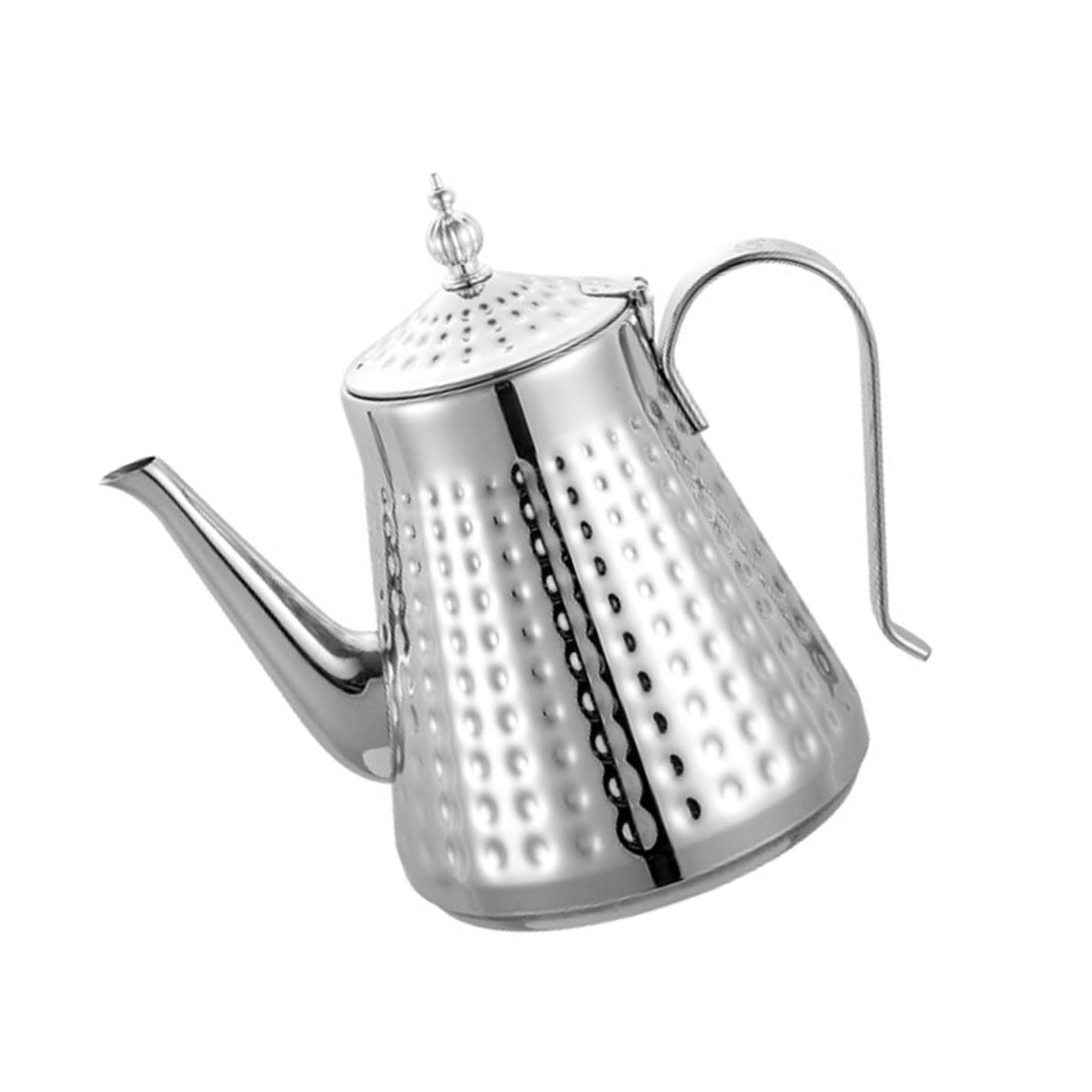 ZEPFJHE Stainless Steel Stovetop Kettle with Hammer Design Removable Infuser Ergonomic Grip Fast Water Boiling Stainless Steel Teapot with Filter