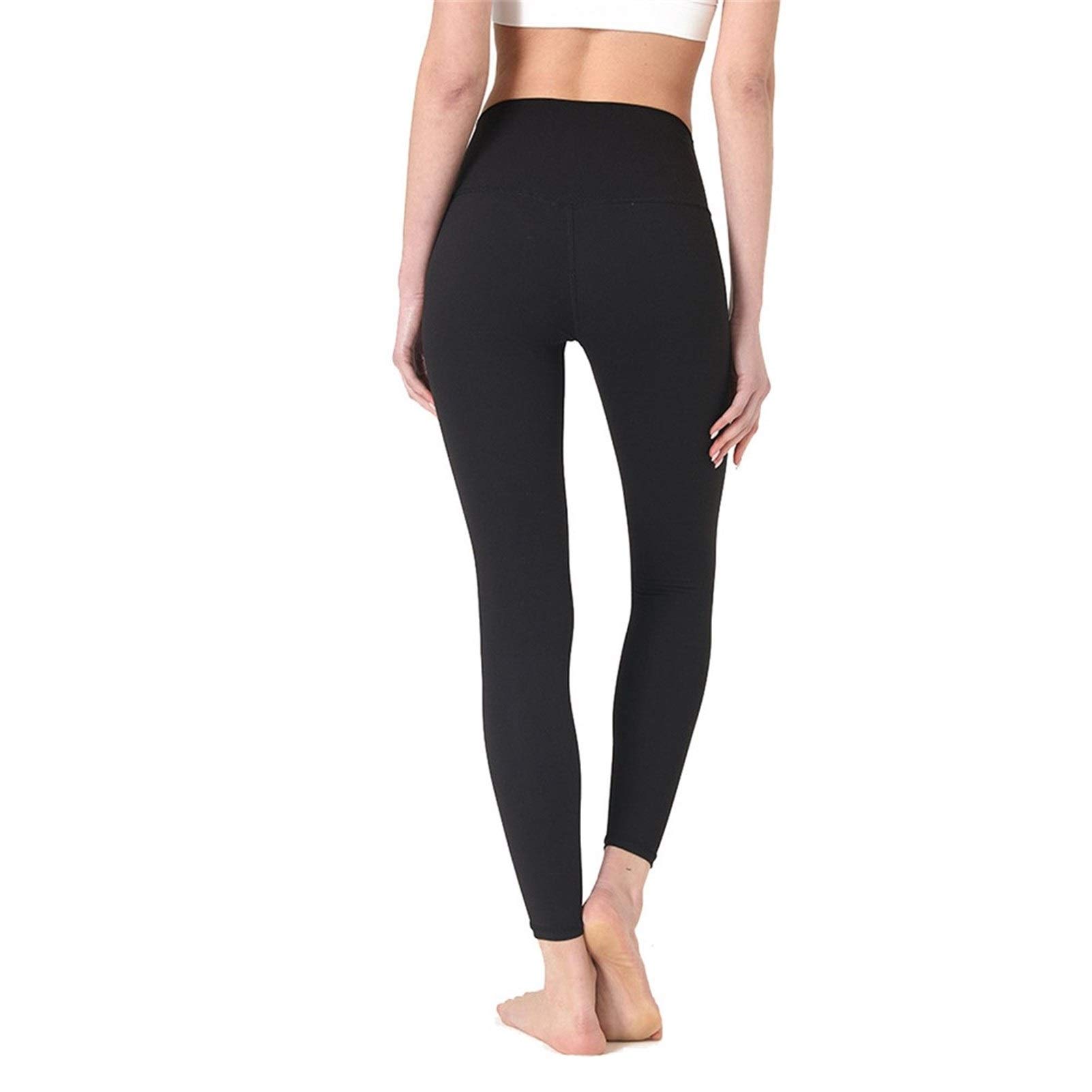 fitness legginsy damskie, Damskie Nagie uczucie Wysokiej talii Legginsy Legginsy Butt Lift Power Flex Slim Jogi Spodnie Aktywne Rajstopy Tummy Control Non See przez rozciągliwe sportowe legginsy do jo