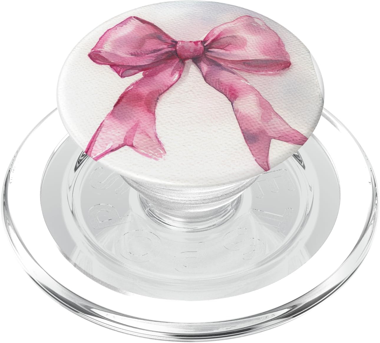 Girly || Bow in Watercolor|| coquette || Aesthetic Pink Bow PopSockets MagSafe PopGrip for iPhone