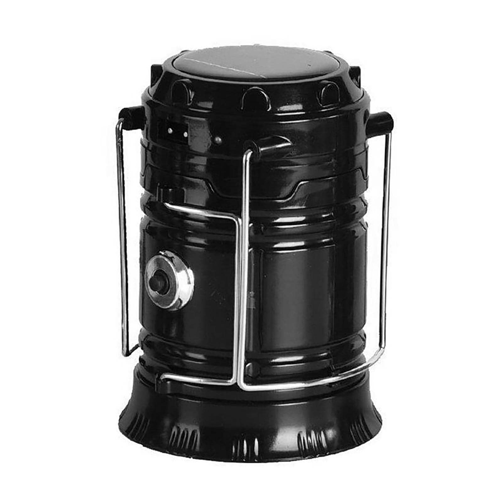Linterna De Camping LED Con 8 Bombillas, Radio AM/FM, Dinamo Y Carga Solar, Recargable Y Con Manivela, Pa' Senderismo Y Emergencias