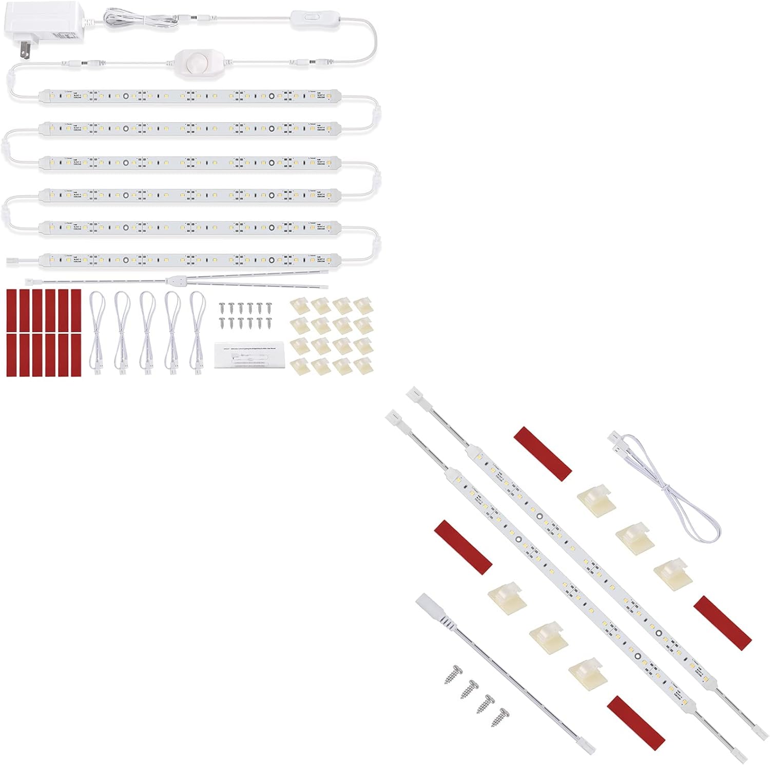 Litever 6RigidStrip Under Kitchen LED Lighting Kit Addon 12