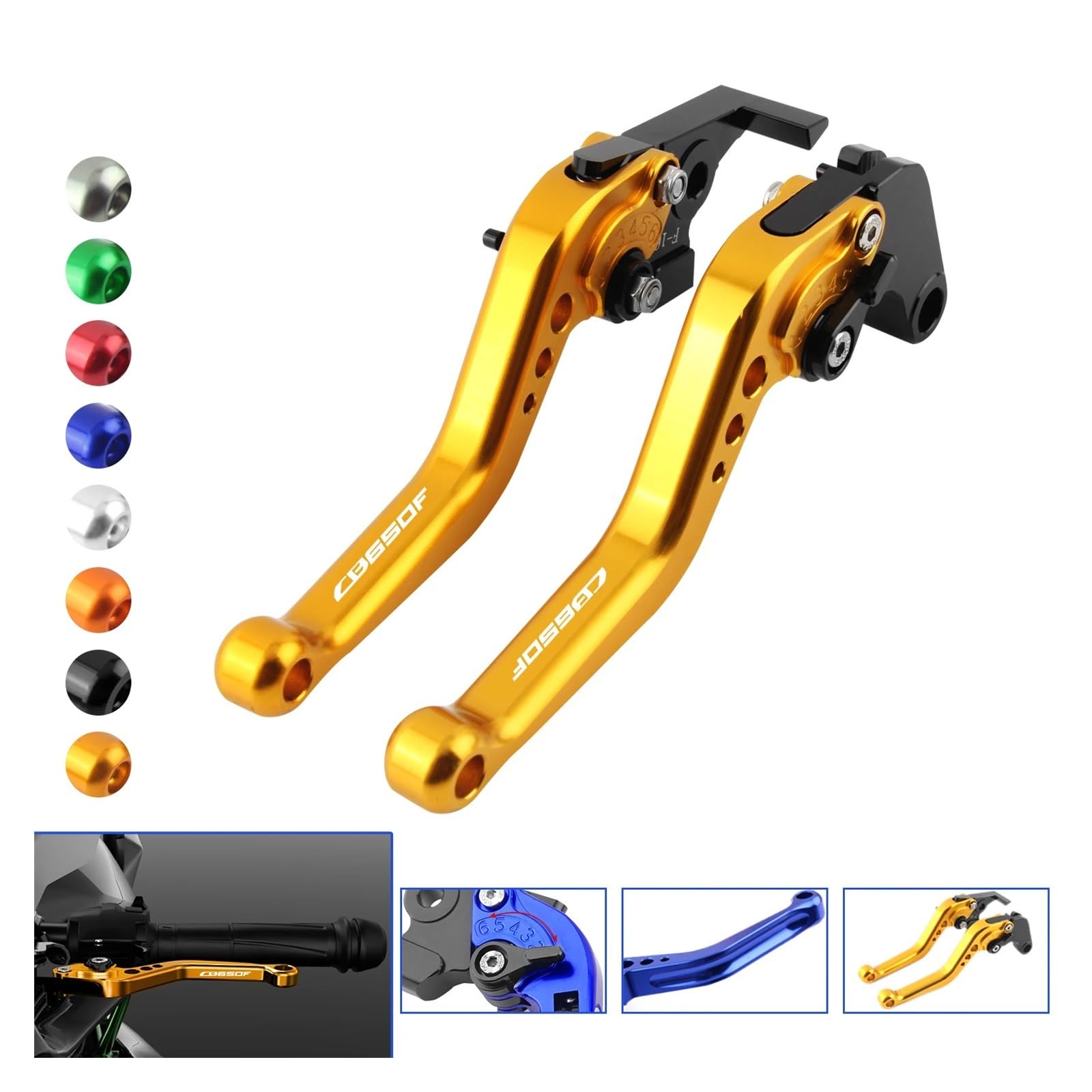 Accessori Moto Brevi Freno Frizione Maniglie A Leva Per Ho&nda CB650F 2014 2015 2016 2017 2018 Moto Freno Frizione frenos di friziones