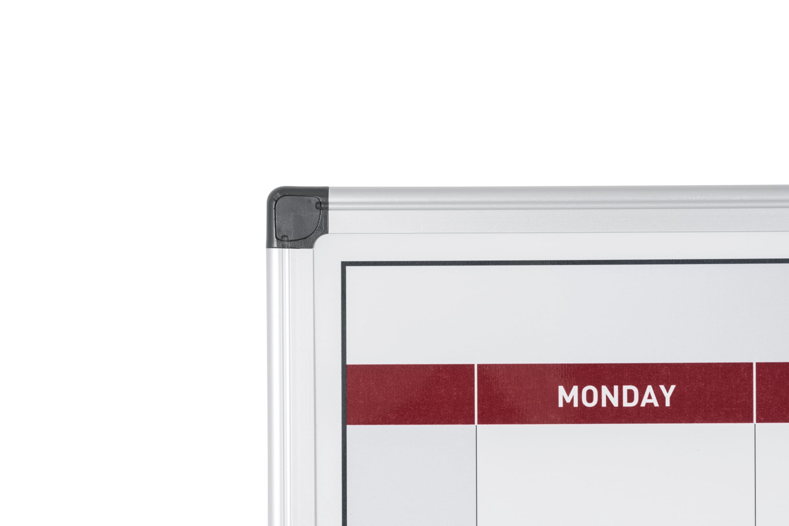 Bi-Office Planificateur Semaine magnétique cadre aluminium 60 x 45 cm
