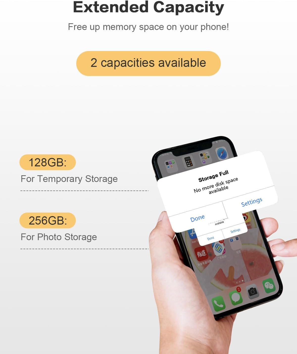 MFi Certified 512GB Flash Drives 3.0 High Speed 3ni1 USB Stick External Storage for iPhone/PC/iPad/Android/More Devices for Ph