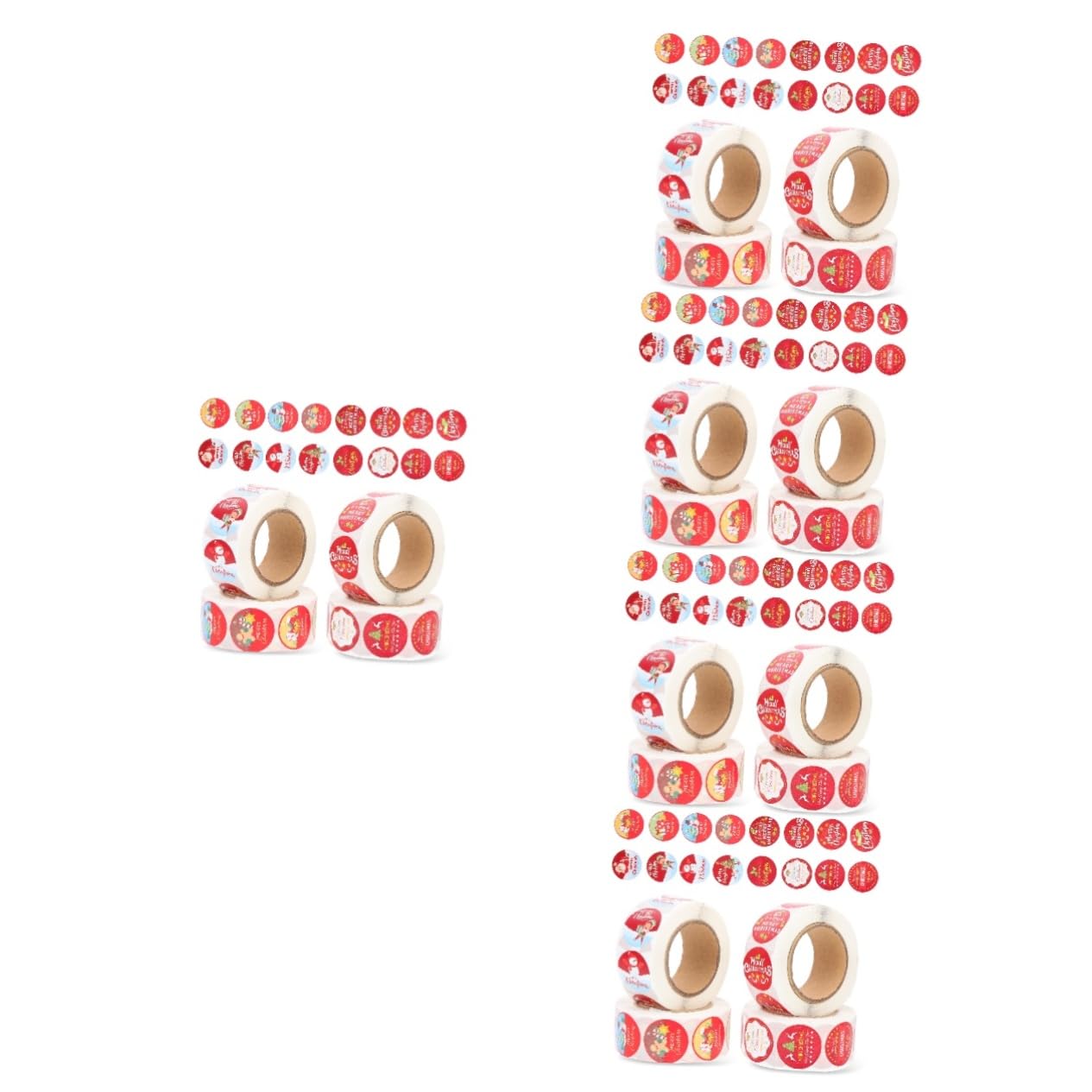 NUOBESTY 5 Set Adesivi Natalizi Adesivo Di Tenuta Natalizio Natale Stickers Natalizi Sticker Natalizi Decorazioni Matrimonio Adesivo Di Tenuta Per Feste Decalcomanie Autoadesive 4 Pezzi * 5