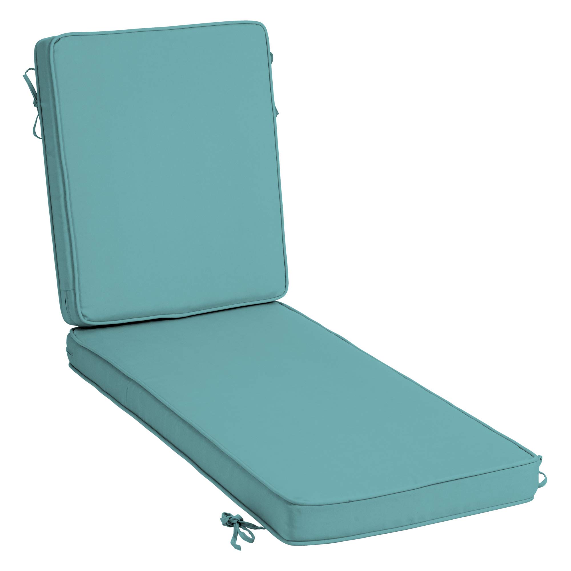 Arden SelectionsProFoam Performance Outdoor Chaise Lounge Cushion 46 x 21, Surf Teal