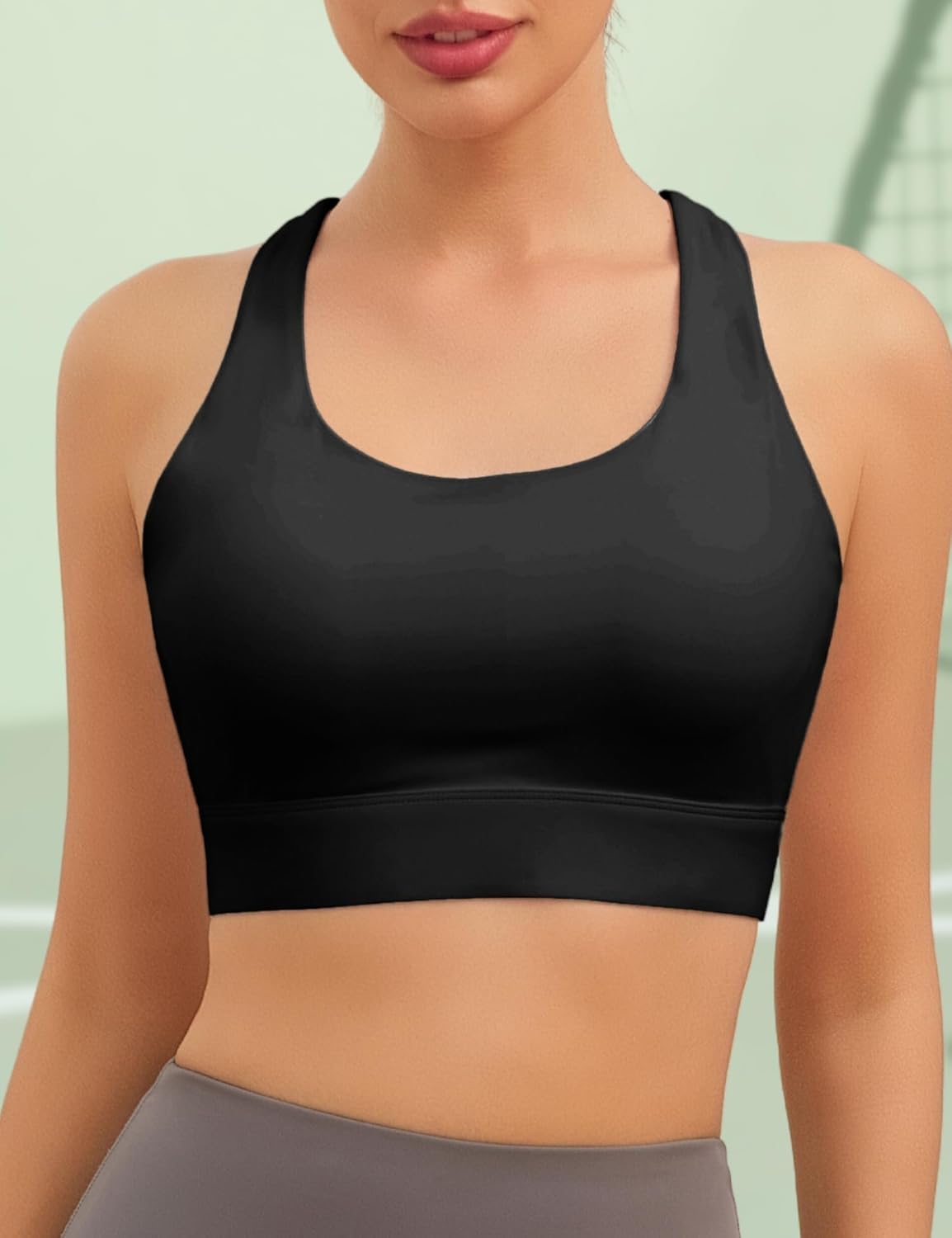 Sports Bras for Women, High Impact Push Up Criss Cross Back Padded Strappy Workout Running Sports Yoga Bras for Large Bust - Image 2