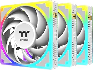 Thermaltake Toughfan EX 120 ARGB Sync; 120mm; 500~2000 RPM; MagForce 2.0; 2.86mm-H2O Static Pressure; Airflow 59.34 CFM; Hydraulic Bearing; 5V 3-Pin Motherboard Sync; 3-Pack; White; CL-F211-PL12SW-A