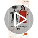 Image of Jaisinghani Group 1.25 Hp Stainless Steel Stone Flour Mill | 6-8 Kg /Hour Grinding Capacity | Traditional Grinding at Home | Fresh Flour Atta Chakki Machine | Energy Saving Square Grain Mill