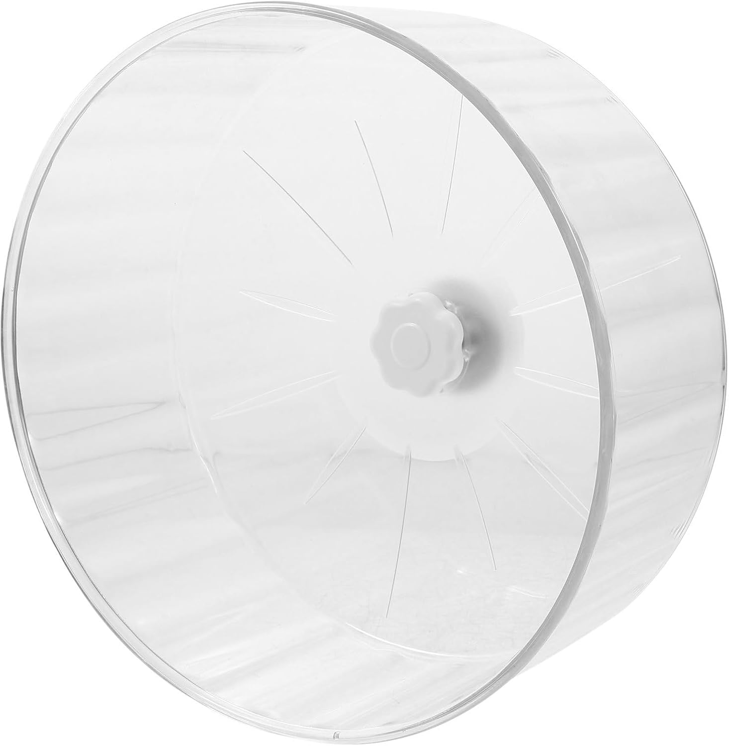 Kisangel Silent Hamster Running Wheel 22cm Crystal Dual-Bearing Exercise Wheel for Hamsters, Mice, Guinea Pigs – Super Quiet Small Animal for Cage Use