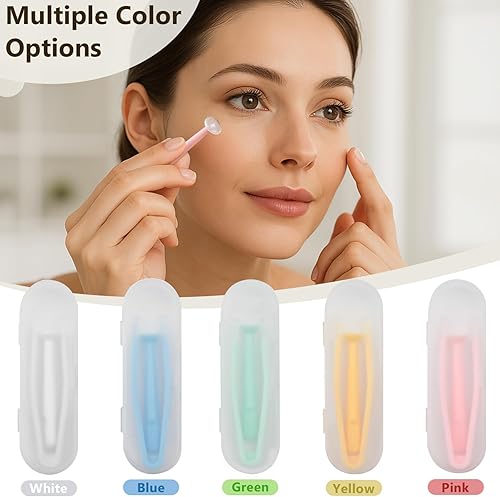 Miniatura 3 de Juego de herramientas de aplicador y removedor de lentes de contacto colorido portátil - Kit de pinzas de punta suave con estuche para lentes duras