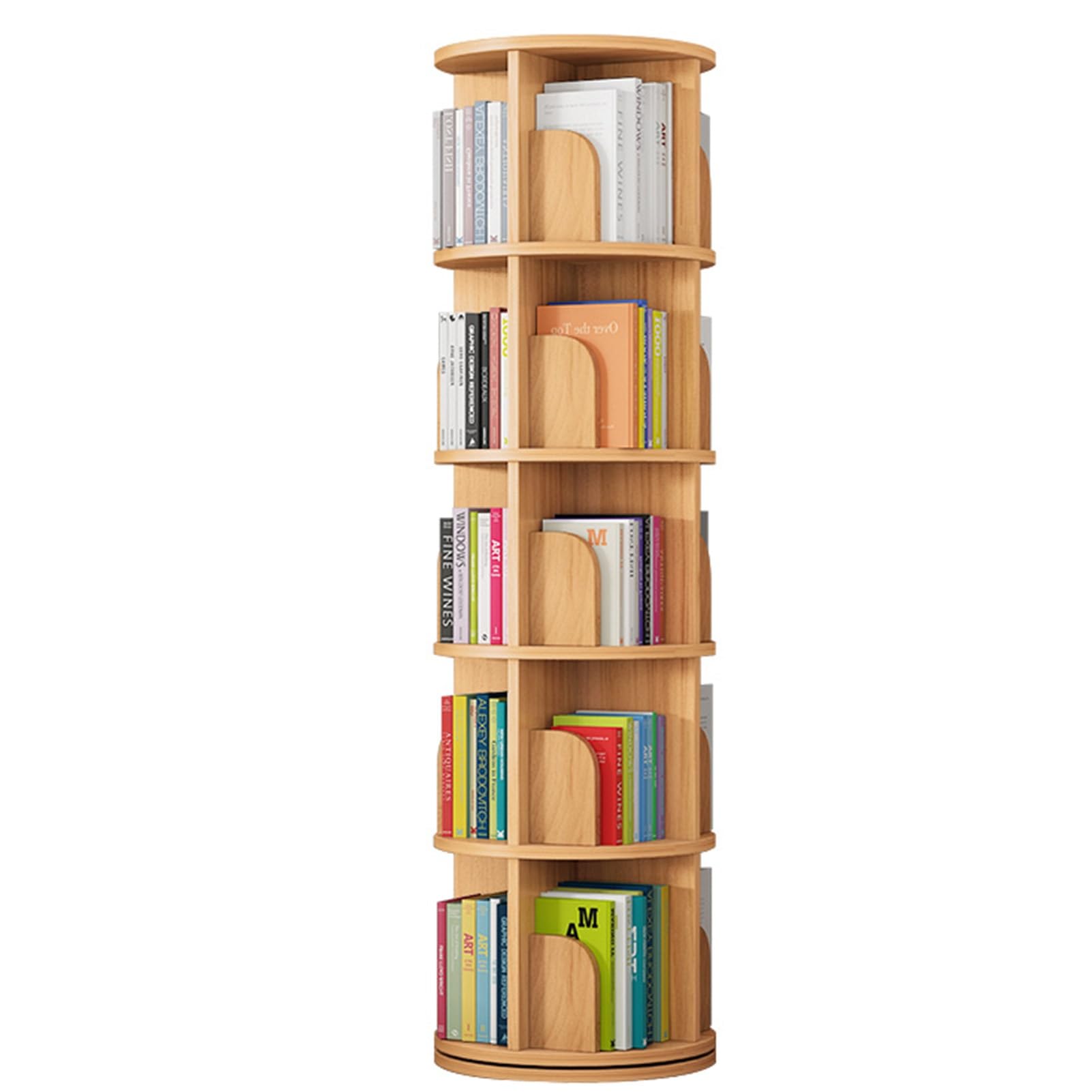 VCM Wood Storage Stand Mensola Libreria Decorazione Libri Stand Scaffale Nulis L Bianco 88056602