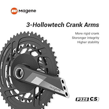 Magene P325 CS パワーメーター クランクセット 170mm P325 CS クランク型両足計測パワーメーター │ GROWTAC