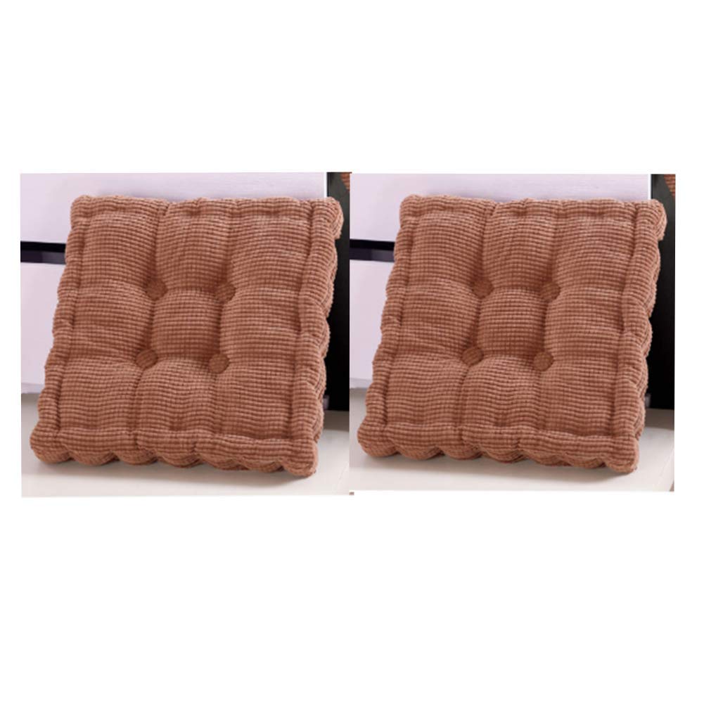 Dadaa Coffee Chair Booster Cushion,Supportive Armchair Booster Pads For Sofa Garden,Set Of 2(40X40cm) (Coffee)
