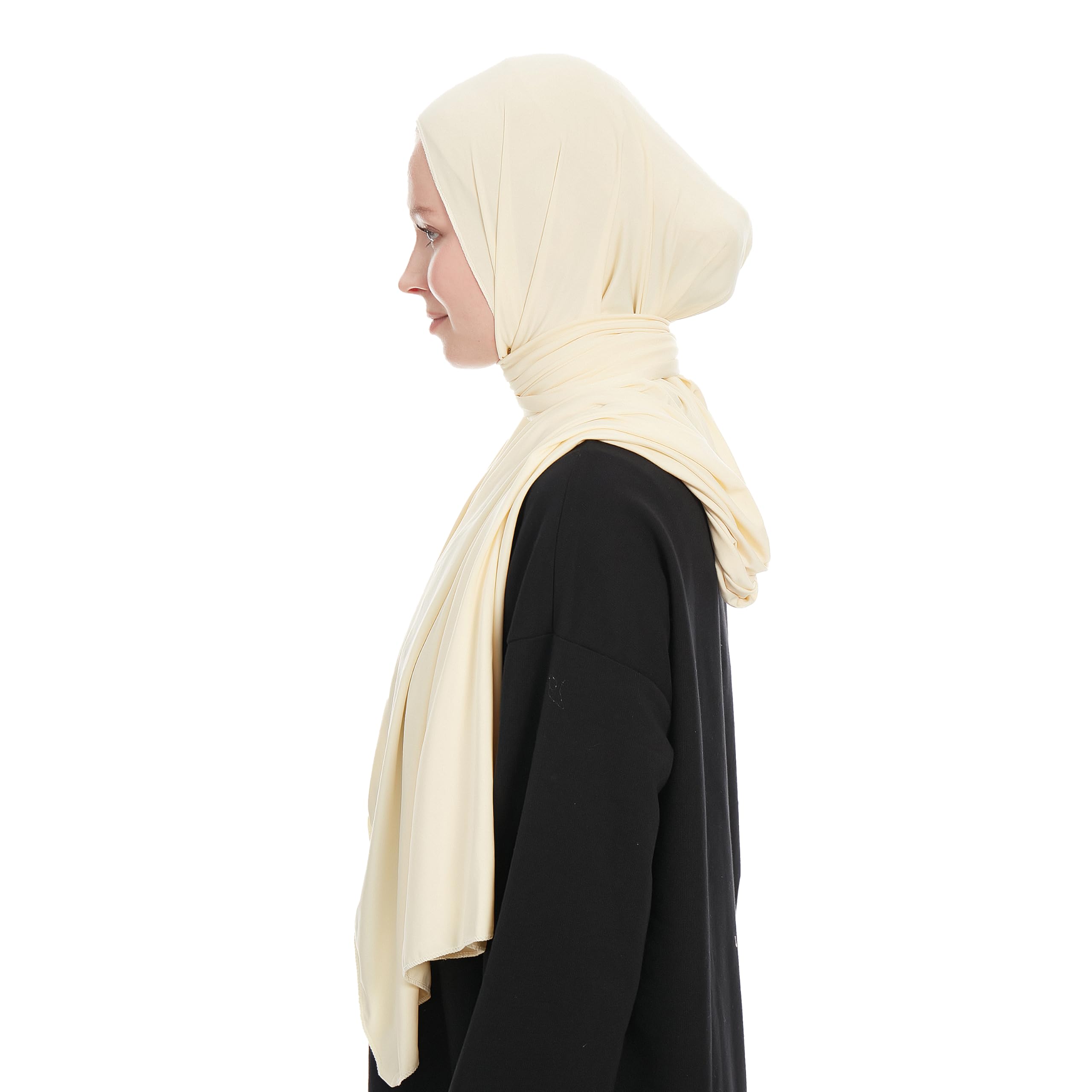 Hijab jersey dla kobiet - Hidżab z dżerseju - Długie chusty hidżabu - Muzułmański hidżab - Szal hidżabu - 180x70 cm