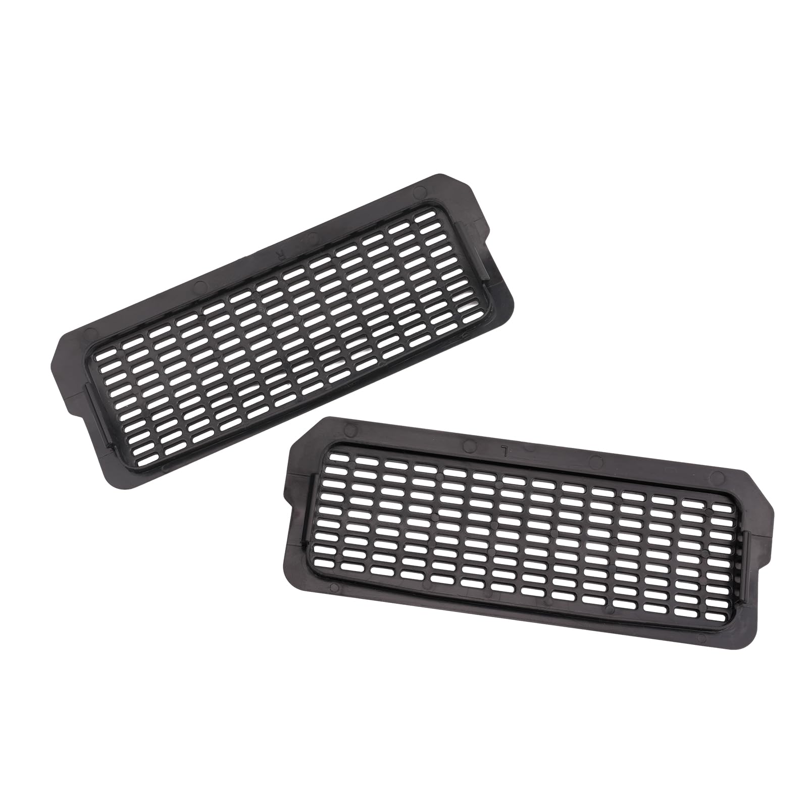 Grille Aération Siège Protection Grille Aération Tesla Model 3 Highland 2024 - 2 Pièces ABS Noir Accessoires Pour Tesla Model 3