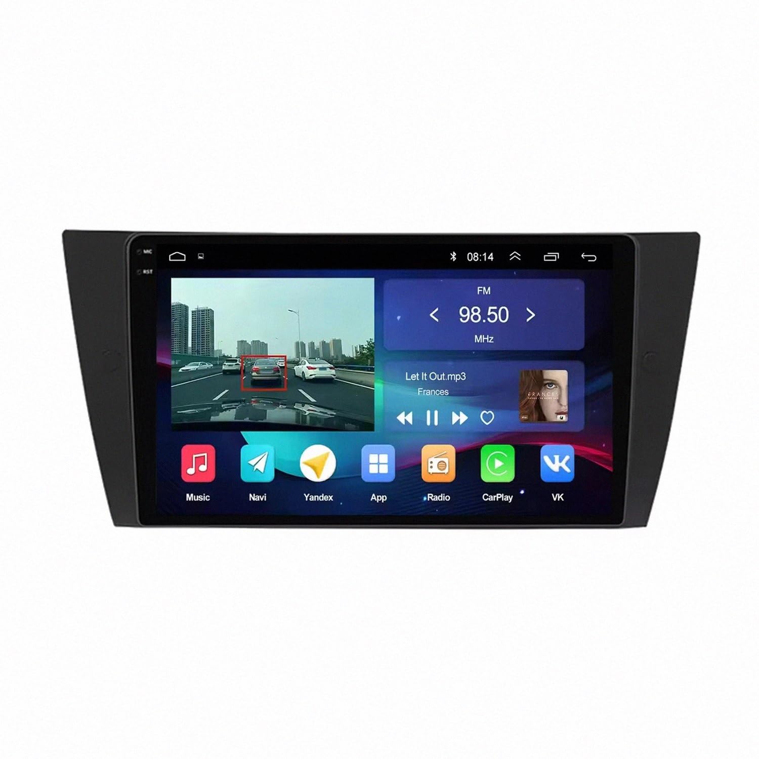 Pantalla Carplay Coche para Renovar Radio de BMW E90 E91 E92 E93 Evitando Multas con Bluetooth 8