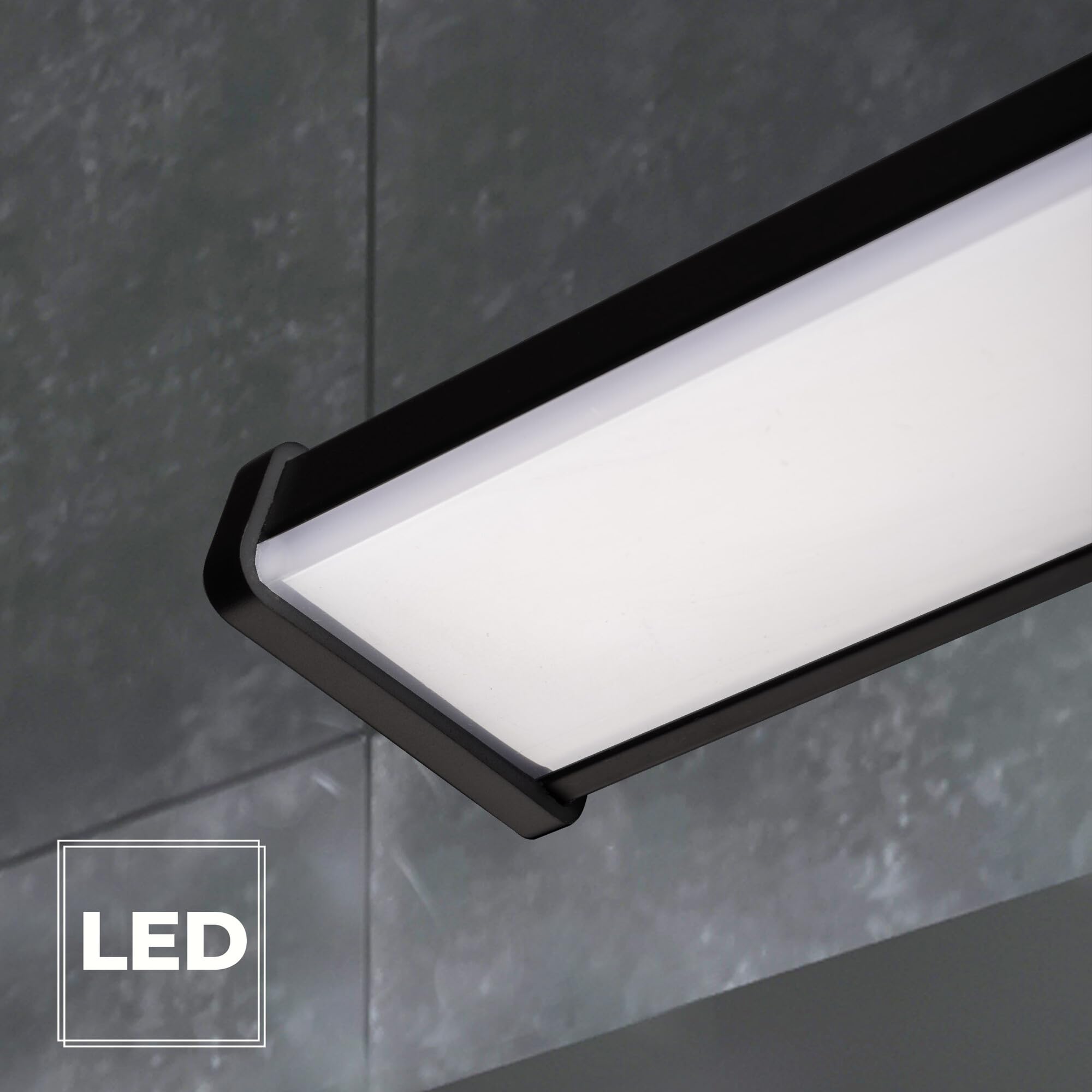 Lampa łazienkowa LL WALL LAMP 15W czarna kinkiet nad lustro 80cm IP44 LED