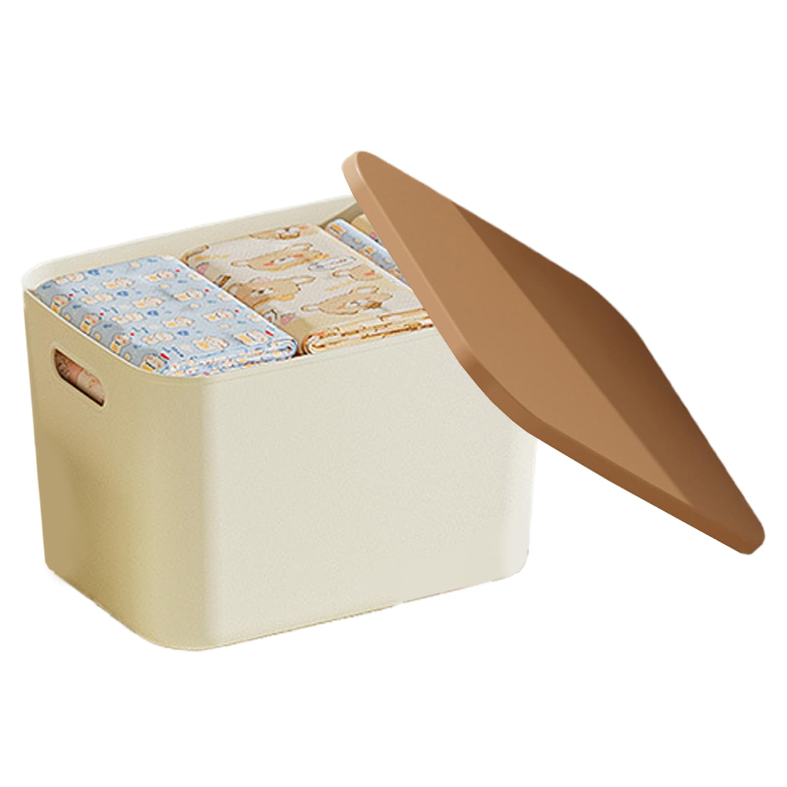 Boîte de rangement portable avec poignée ergonomique pour placard et cuisine