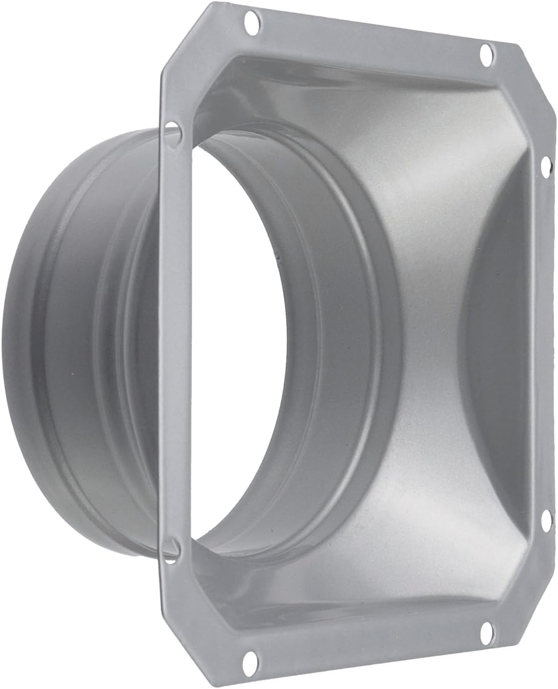 Antrader 3.7 Inch Duct Connector Flange, ABS Plastic Straight Pipe Flange Square to Round Interface Air Duct for Ventilation,Cooling, Heating and Air Conditioning Systems,2Pcs