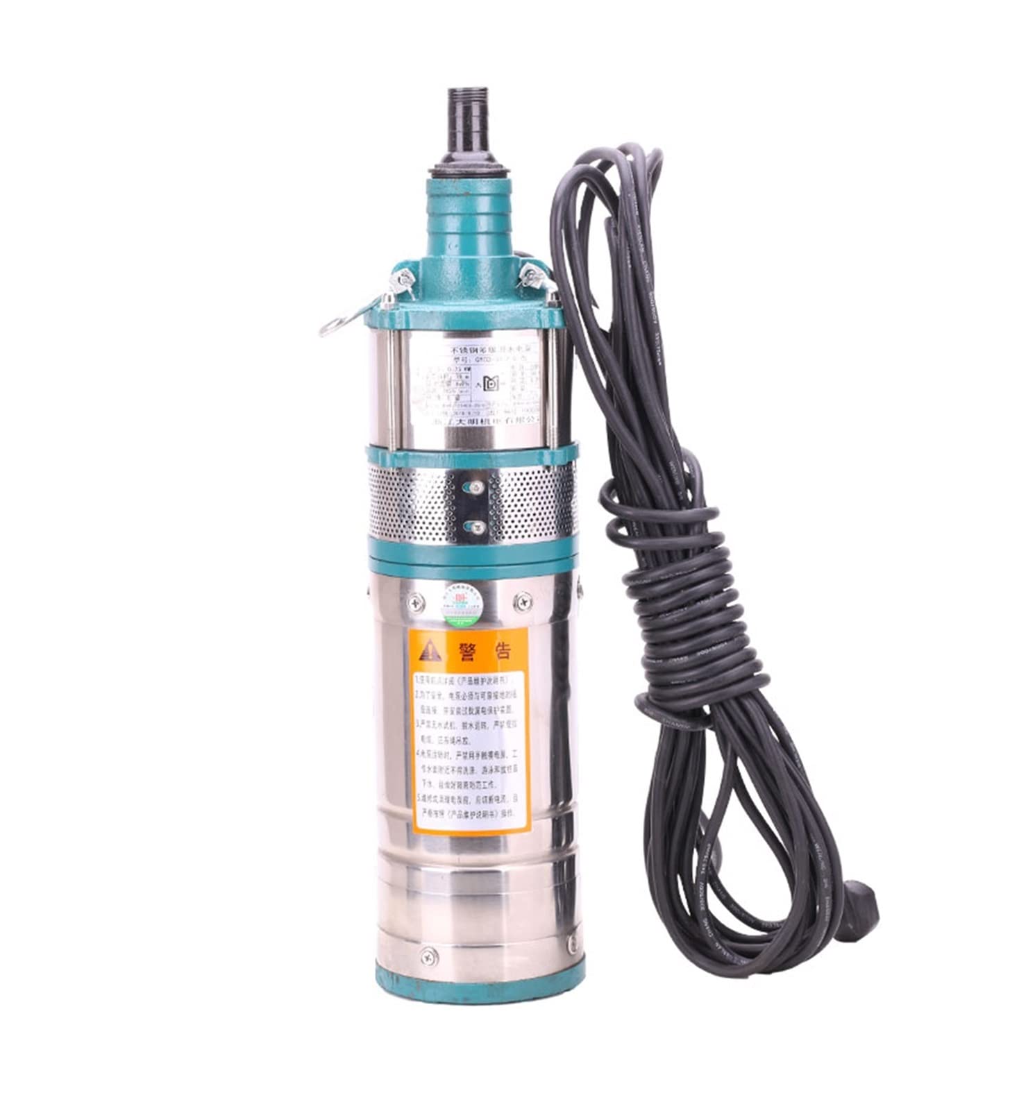 Pompa sommergibile Pompa per acqua ultra silenzios AC 220V 750W 1.1KW 1.5KW 2.2KW Pompa sommergibile multistadio in acciaio inossidabile ad alta pressione for pozzi profondi(2.2KM-40M)