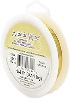 Vista 40 de Artistic Wire, Alambre de latón calibre 12 resistente al deslustre, 10 pies