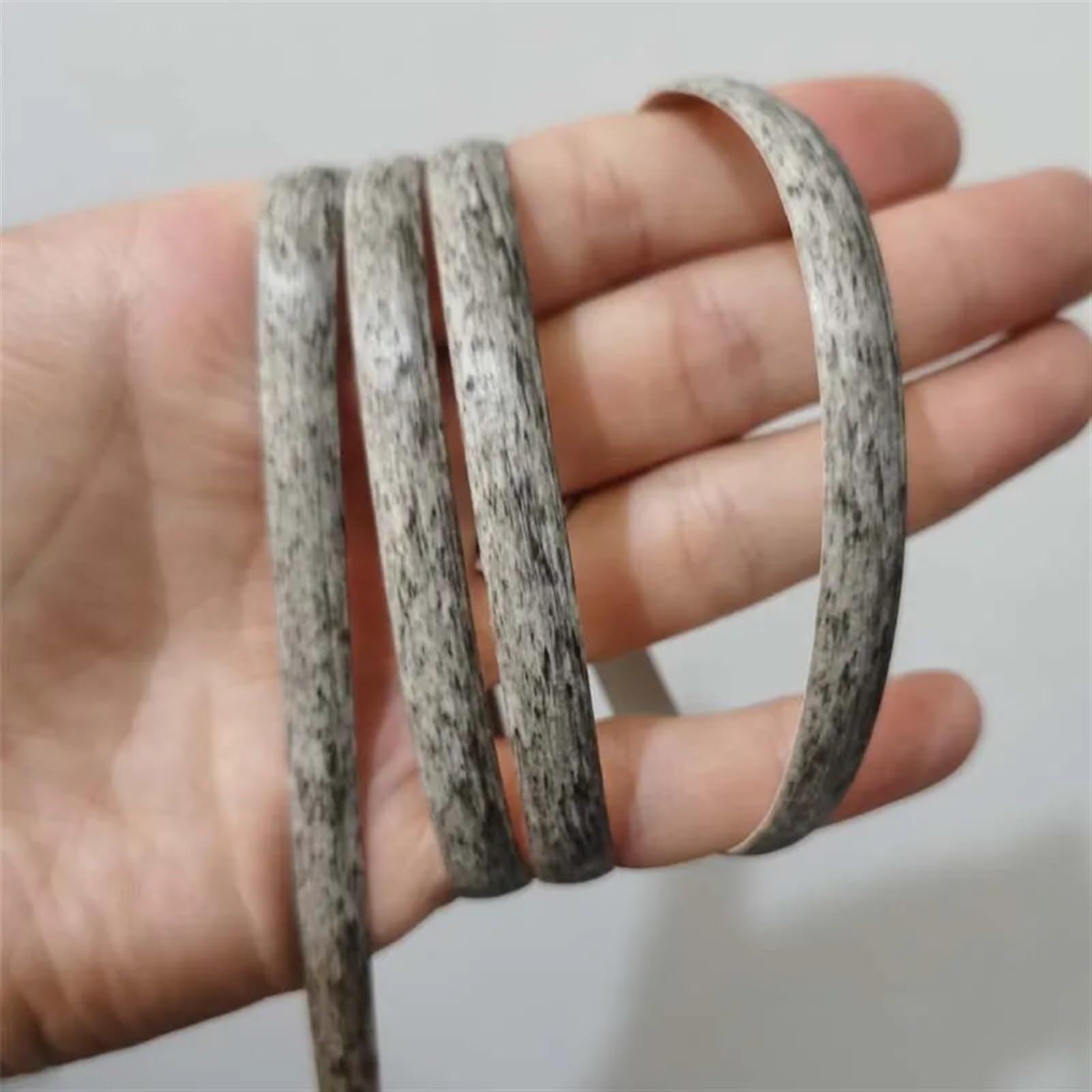 Kit de Reparación de Ratán 50 Metros 8mm PE sintético Material de ratán Plano gradiente Gris Tejido reparación Muebles Silla Mesa Cesta Cuerda de caña de plástico