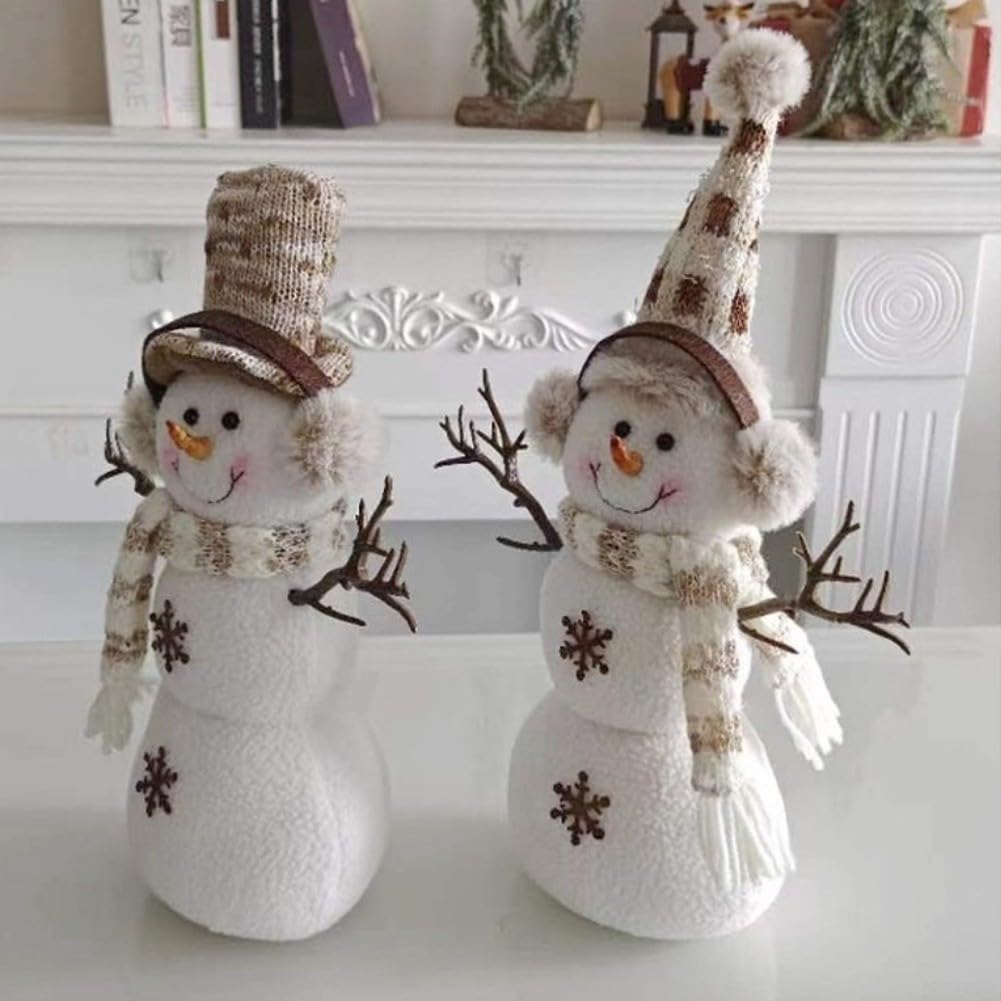 Weihnachts Schneemann Figuren Set 32cm für deko Weihnachts Schneemann