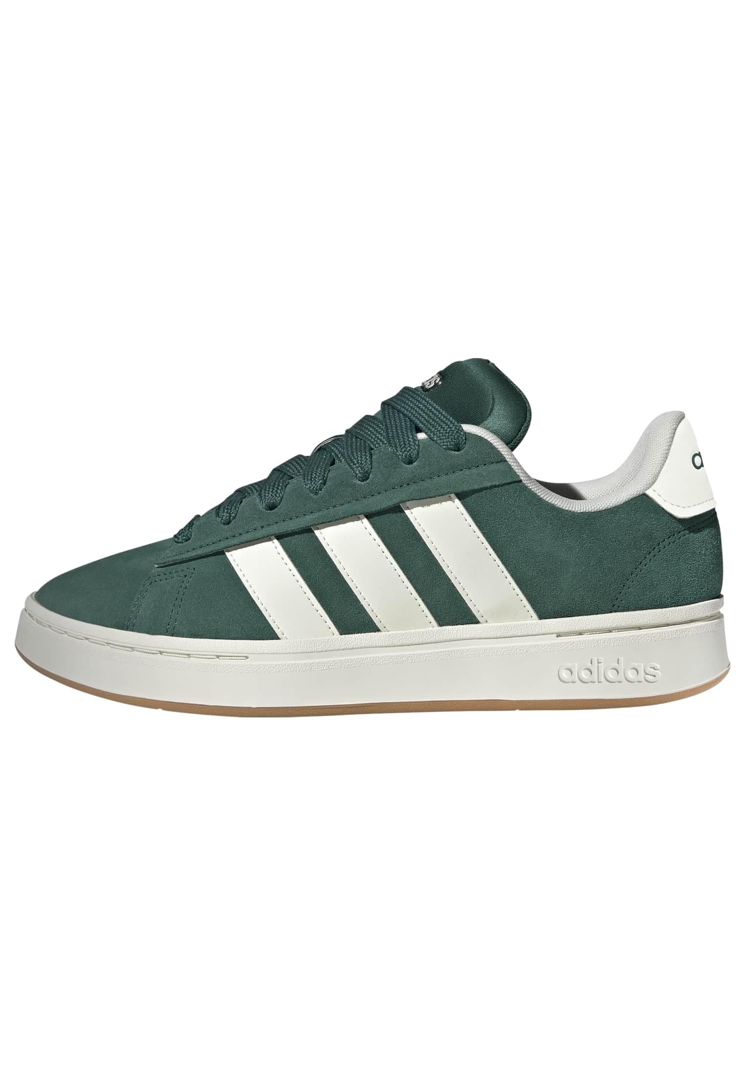 adidas Men's Grand Court Alpha 00S Shoes, Collegiate Green/Off White/Gum 3, 12.5 UK