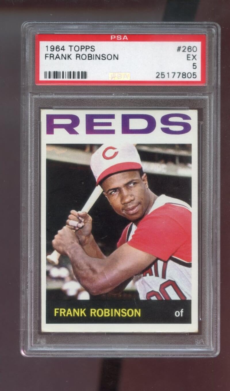 1964 Topps #260 Frank Robinson Cincinnati Reds MLB PSA 5 Graded Baseball Card