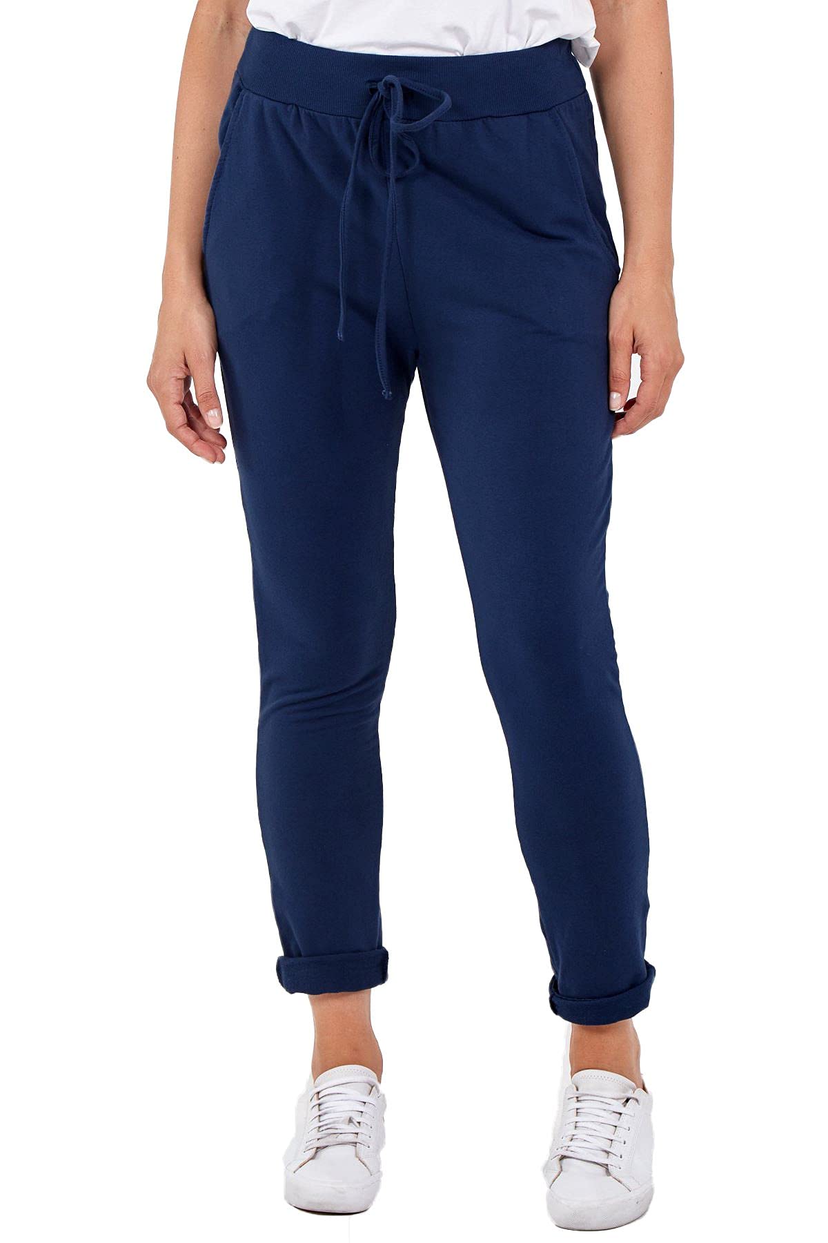 Crazy Girls Girls Plain - Navy Crazy Womens Italian Trousers, Plain Navy, Xxl (Uk 20-22)