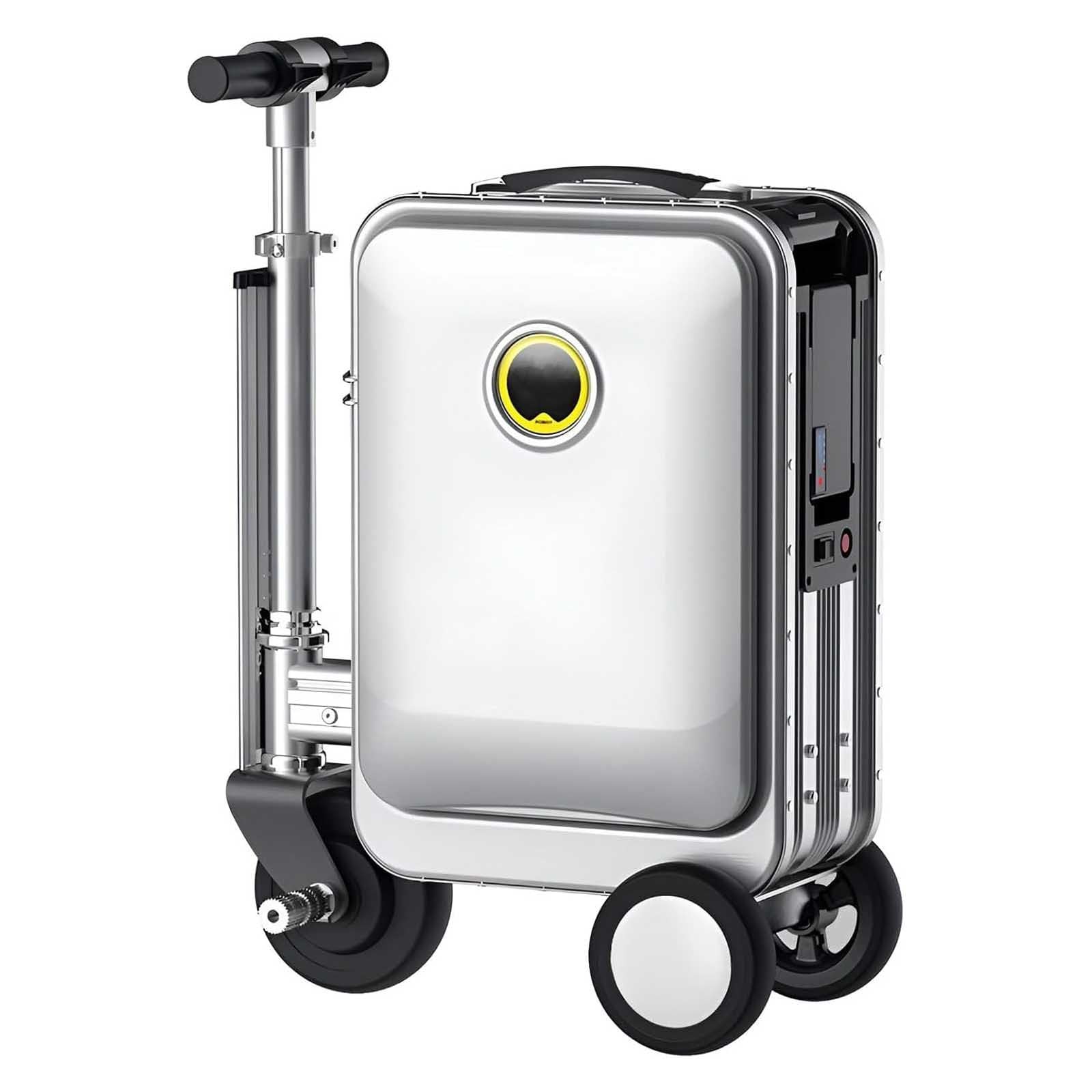 Valigia Elettrica Cavalcabile,Monopattino Elettrico Per Adulti Da 20 Pollici,Con Un'autonomia Di 8-9 Km,Dotata Di Batteria Rimovibile Da 93,6 Wh E Con Una Capacità Di Carico Di 130 Kg silver