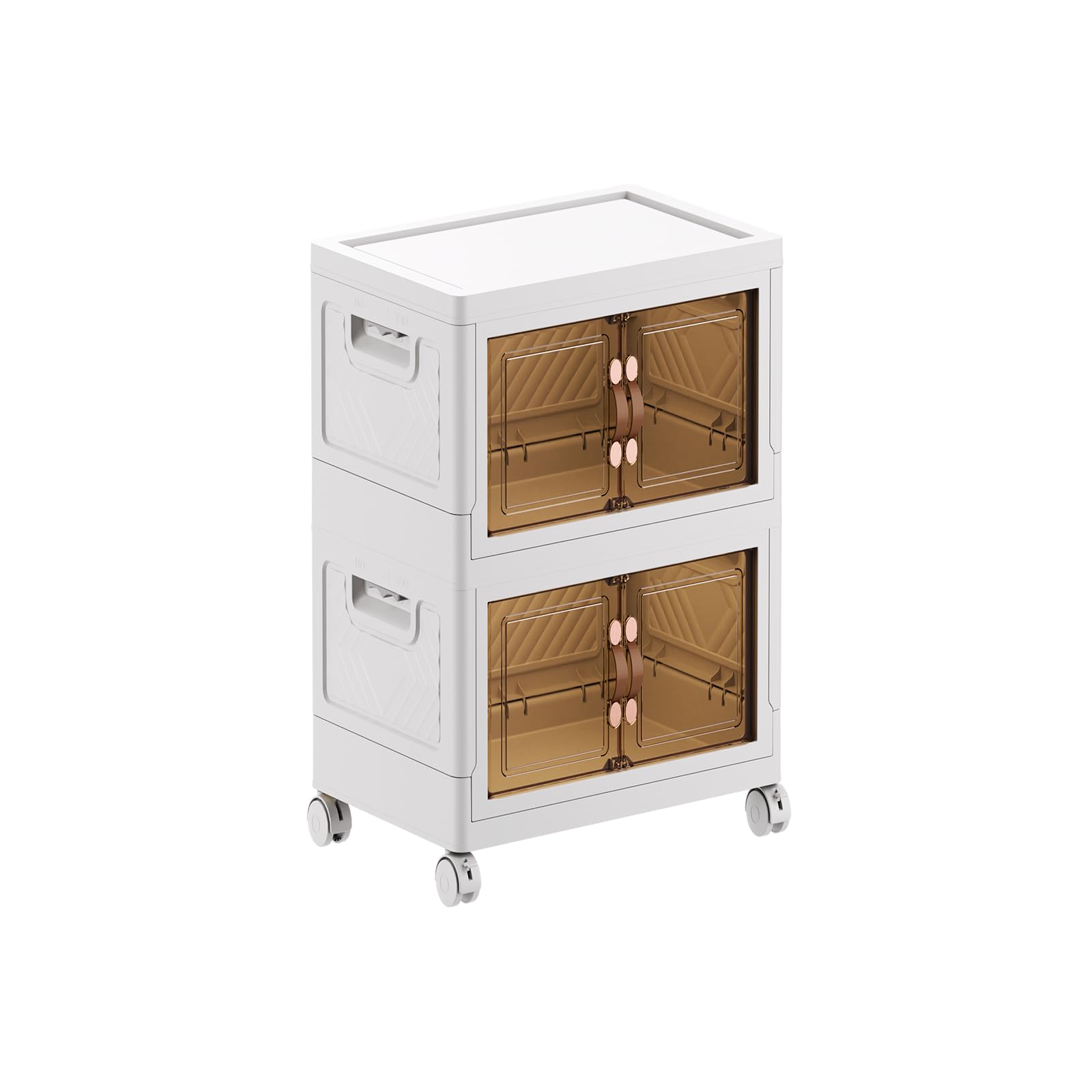 MECOLOR17.13Gal Installation freier Aufbewahrungsschrank, beweglicher Kunststoffschrank, Badezimmer Aufbewahrungsbox, Snack Spielzeug Klappschrank,geeignet für Familien und Schulen(2pack)