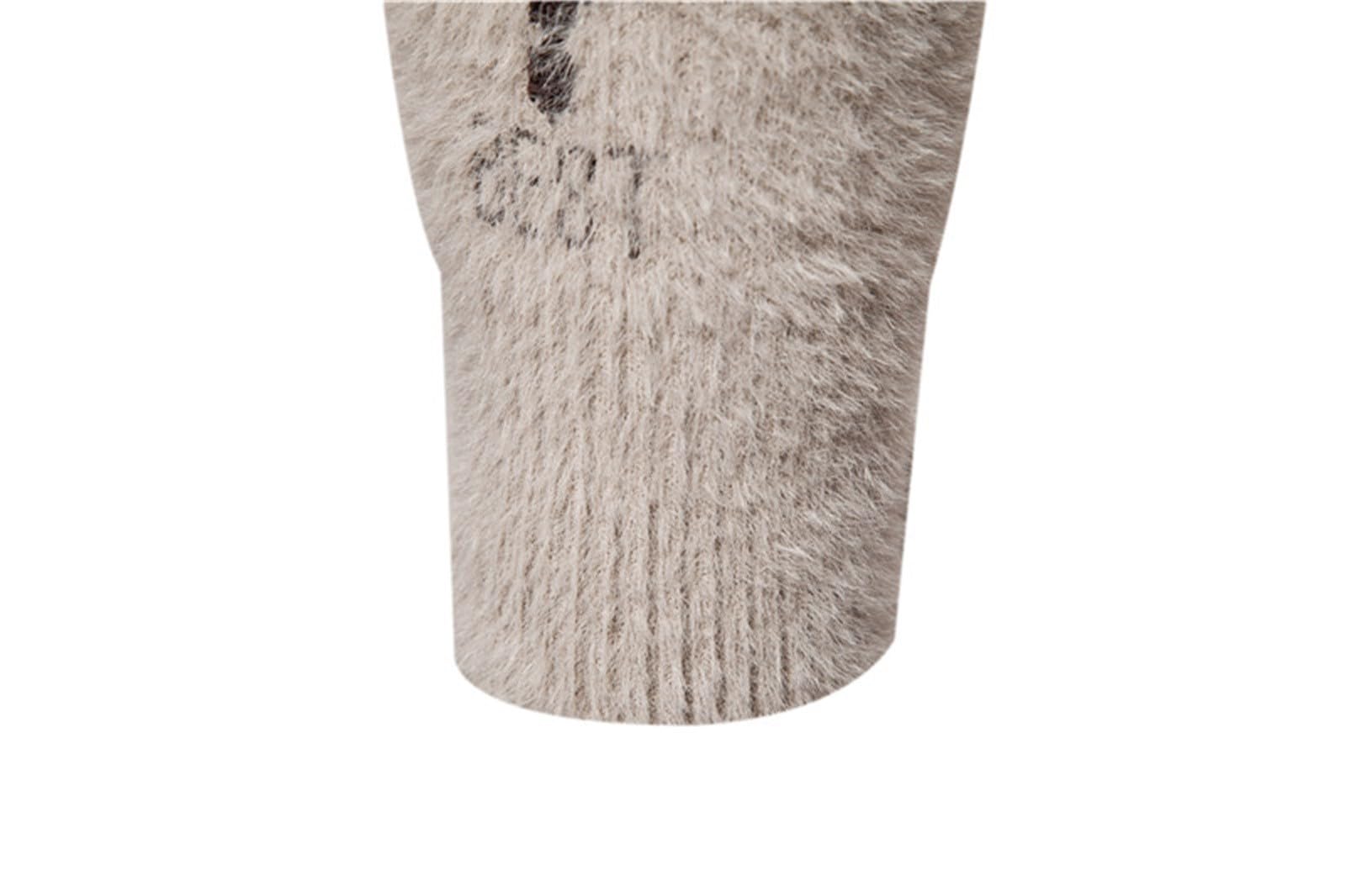 Maglioni Natalizi Uomo, Maglia di Natale Uomo Maglioni di Natalizio Brutti Maglione Natalizio Unisex a Maglia Grossa con Babbo Natale E Renna Maglioni di Natale Famiglia Christmas Jumper
