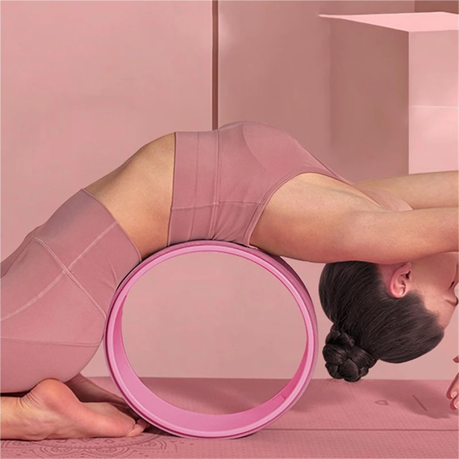 Yogarad Yoga-Rad, Pilates-Zubehör, Heim-Fitnessstudio-Tool, Trainingsgeräte, Fitness-Kreis, Muskelmassage, Rückentrainingsrolle