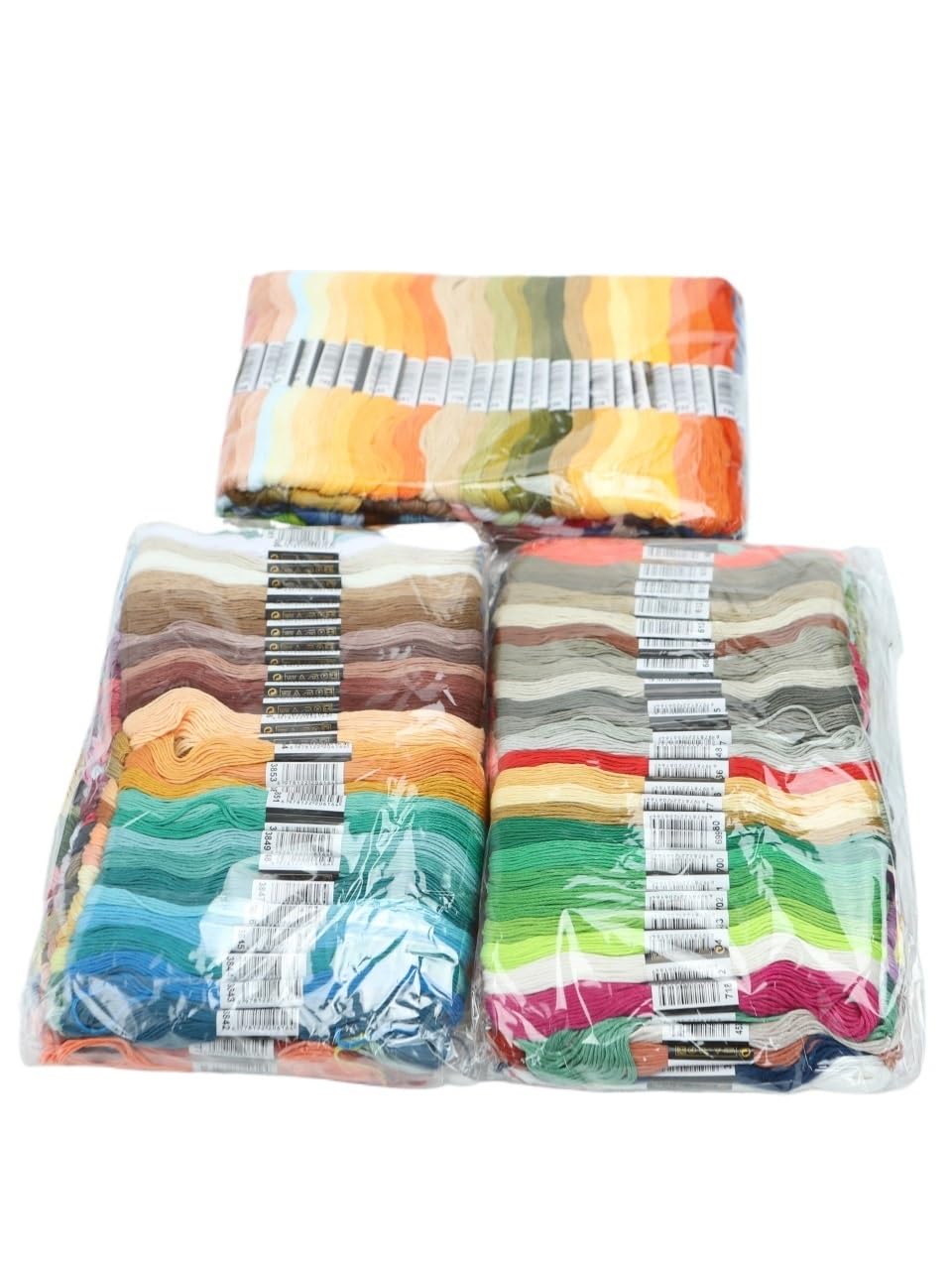CHENJIAHAO FreundschaftsarmbäNder Selber Machen Kreuzstich-Stickgarn, Heimnähen, Bastelgarn, 8 Meter pro Strang, Nicht wiederholende Farben, 50/100/150/200/447 Stück Stickgarn(447 Colors No Repeat)