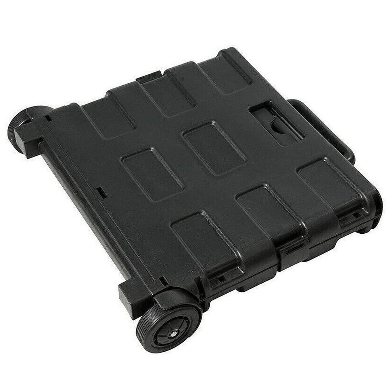 Carrito Plegable con Caja para Compras, Maletero Carro Caja de Almacenamiento Plegable con Ruedas