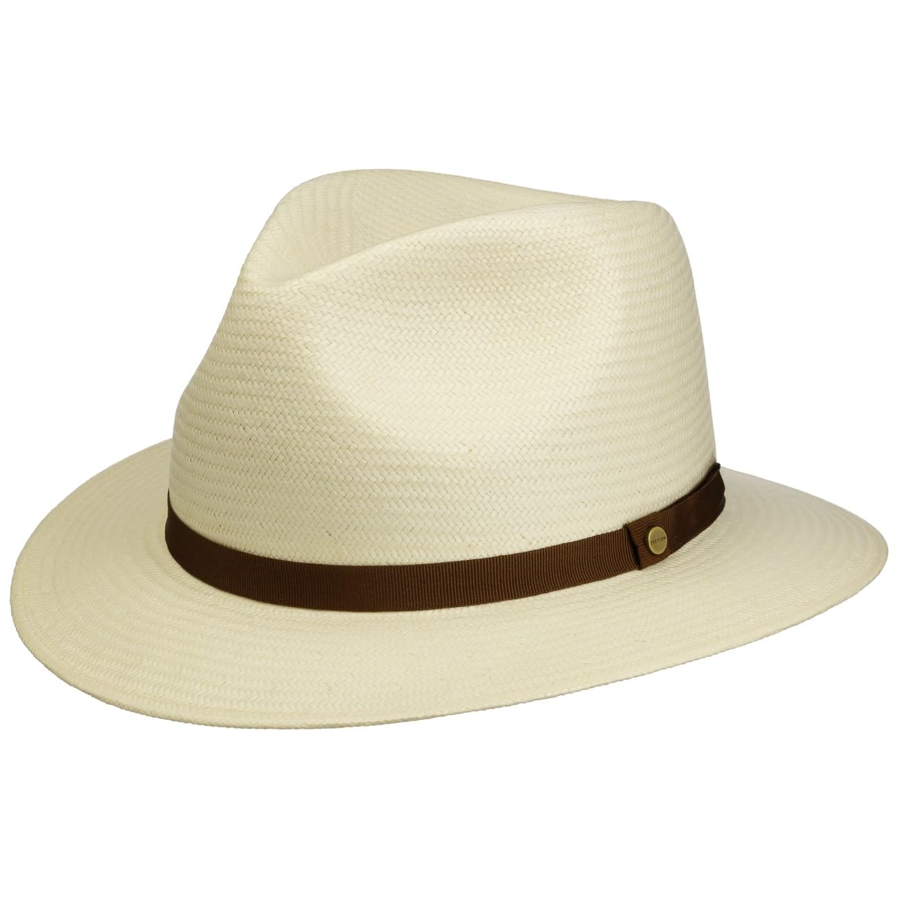 Stetson Sombrero de Paja Fallkirk Traveller Mujer/Hombre - Sol con Banda Grosgrain Primavera/Verano
