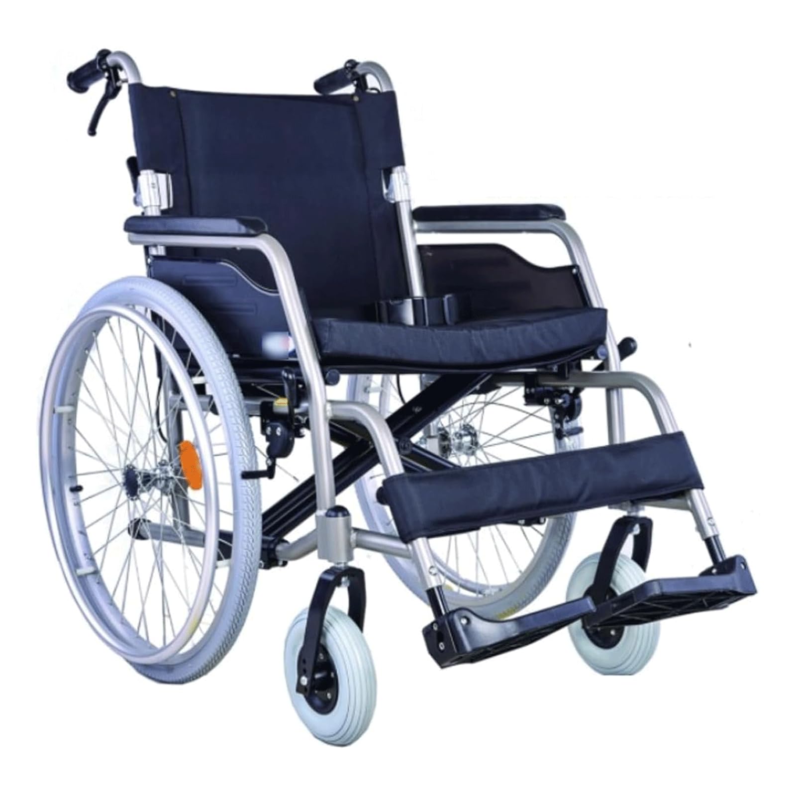 Wózek inwalidzki Rolstoelen Opvouwbare transportrolstoelen met handrem Verstelbare voetsteun Rolstoel Handmatige rolstoelen Transportstoel wygodne