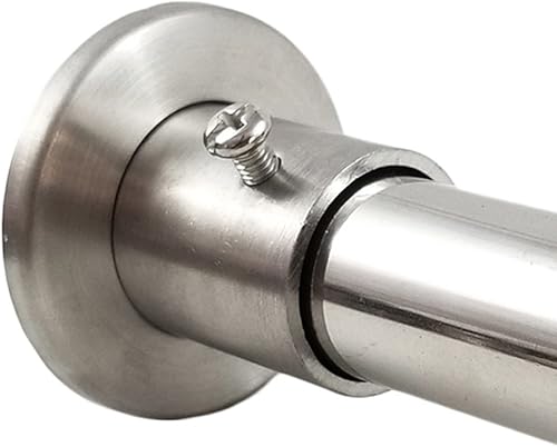 Miniatura 2 de Soporte para barra de armario de acero inoxidable 304 para enchufes de poste de armario, adecuado para tubería de armario de hasta 0.866 in de