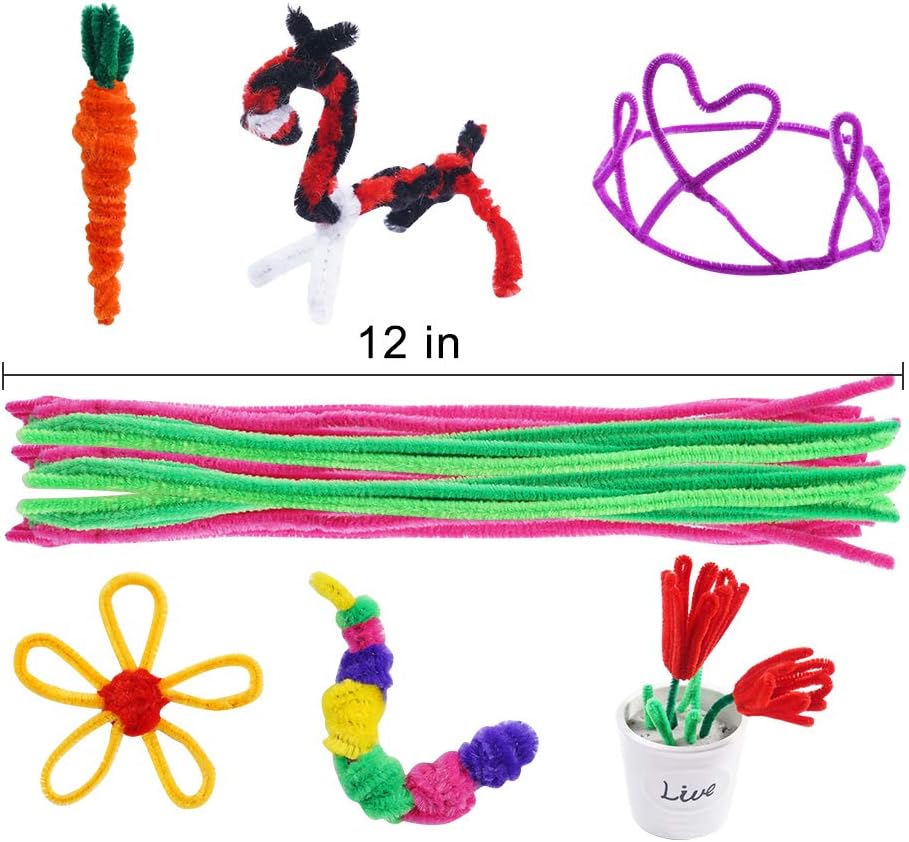 Pipe Cleaners,1600 Pieces Pipe Cleaners Crafts Pipe Cleaners Craft Supplies in 32 Colors Chenille Stems for Home and School DIY Art Crafts (0.23 x 11.8 Inches)