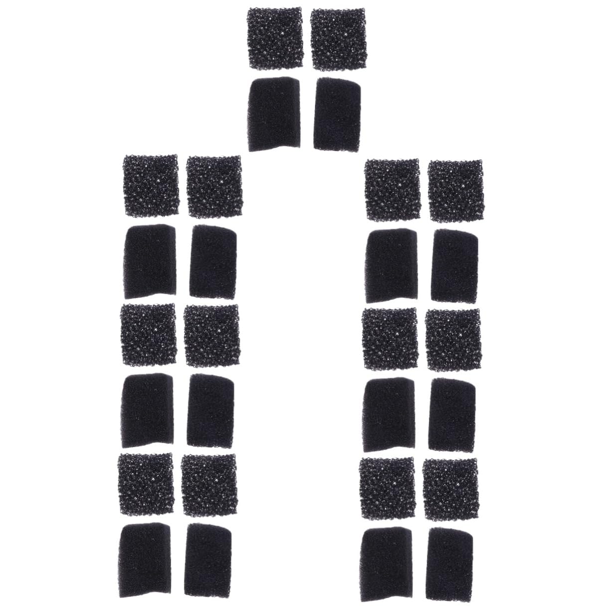 FOMIYES 28 Piezas Esponja De Efectos Especiales Esponja Profesional De Efectos Especiales Esponja De Maquillaje Efecto Práctica Esponja Punteada Esponja Punteada Black Algodón