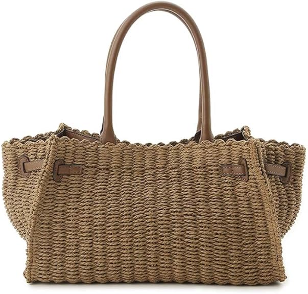 ミラオーウェン　フロントベルトワイドペーパー トートバッグ　カゴバッグ　完売品 Amazon | フロントベルトワイドペーパートートバッグ 09WGB251507BRWF