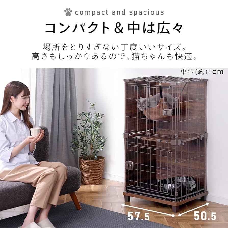 ▪️専用　キャットケージ　アイリスオーヤマ ミニ キャット ケージ ハンモック付き【アイリスオーヤマ ケージ