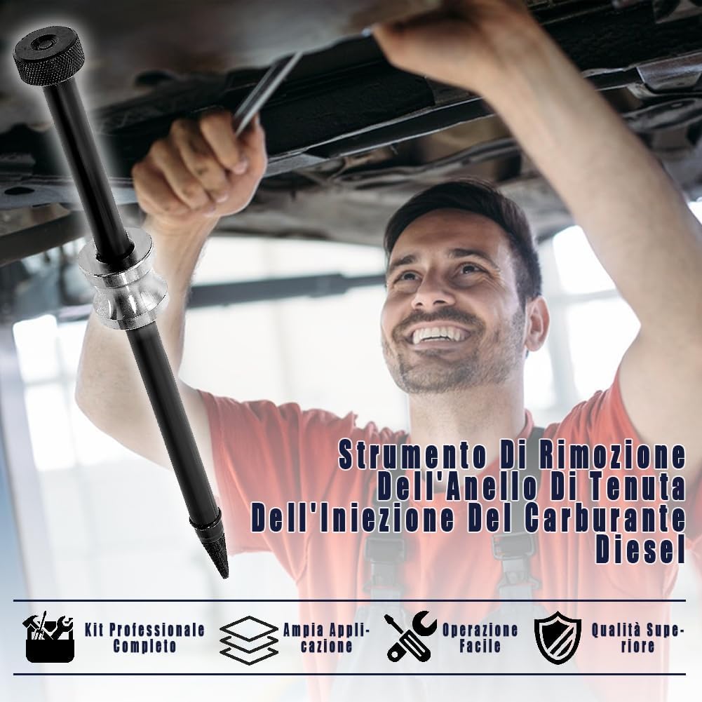Estrattore rondelle iniettori Diesel, Estrattore di Tenuta per Iniettori Diesel, Strumento di Rimozione Dell'Estrattore di Guarnizioni Diesel, Estrattore per Anello di Tenuta Dell'Iniettore