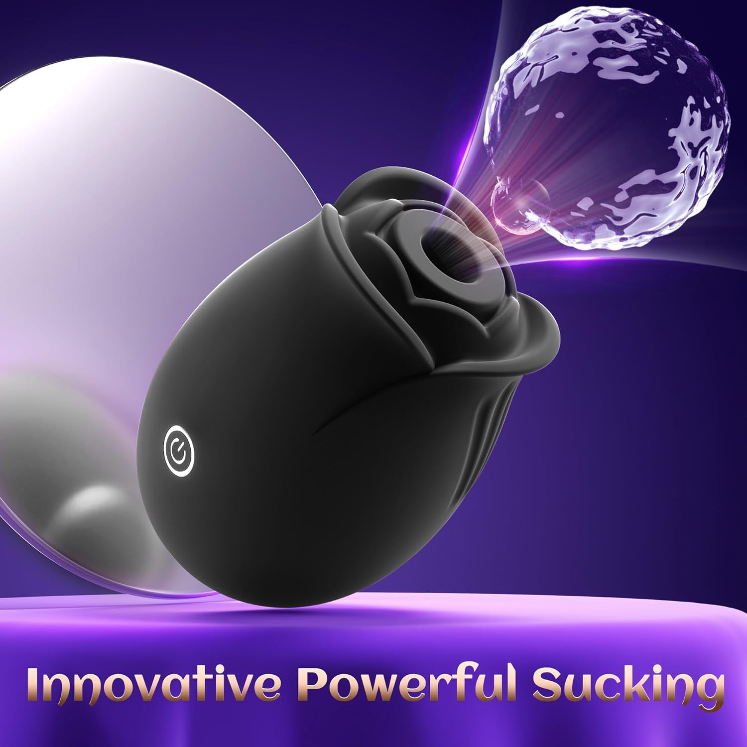 black rose sex toy Rosegasm Black Air Suction Vibe – Lovers