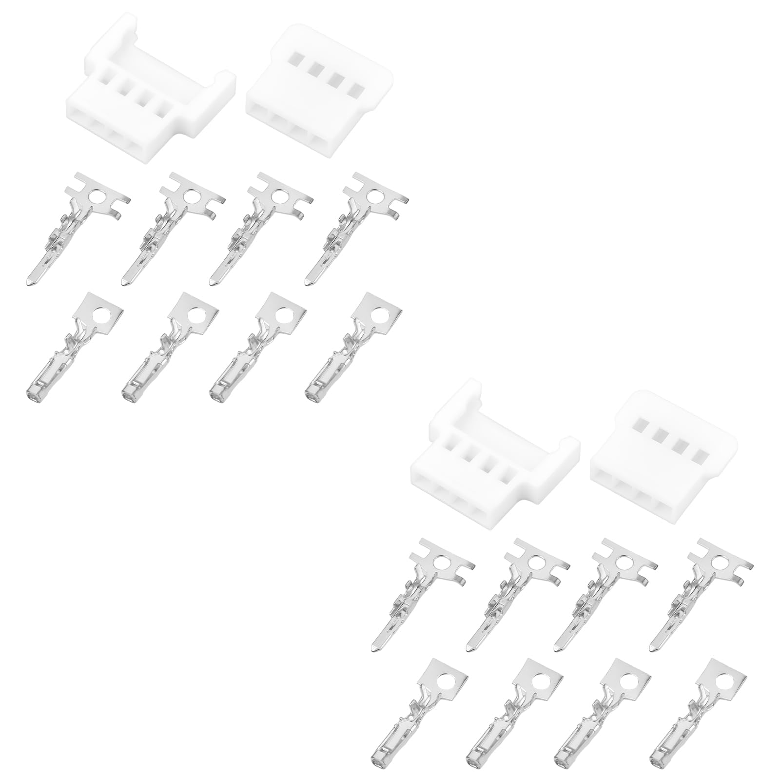 The Lord of the Tools 20Pair 4-Pin Male and Female Connector 51005 51006 Plug Terminals Compatible with Molex MX 2.0mm for Radio Control Models