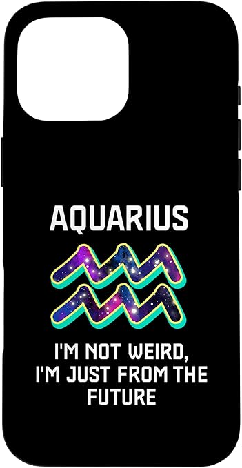 Horoscope Star Sign Astronomy Zodiac Sign Aquarius Case for iPhone 16 Pro Max
